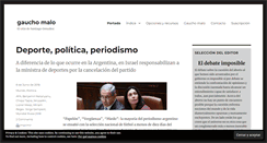 Desktop Screenshot of gauchomalo.com.ar