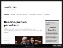 Tablet Screenshot of gauchomalo.com.ar